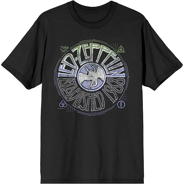 Amazon.com: Led Zeppelin USA 1977 Crew Neck Short Sleeve